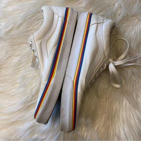 Vans White Sk8 low Sneakers Men’s 8 - Picture 6 of 8